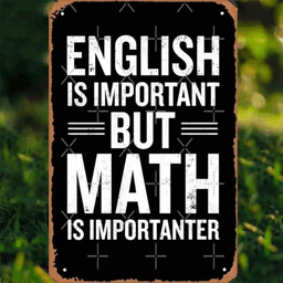 image-Vintage English Sign - Humorous Metal Decor - 8"x12"