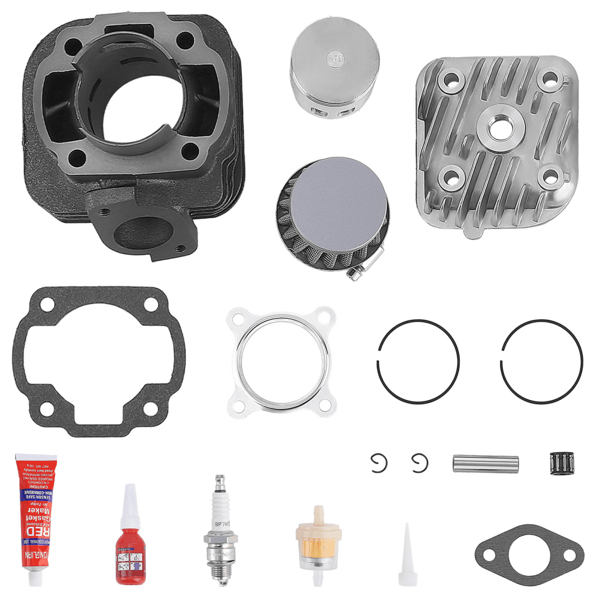 image-Yamaha Zuma 70cc Cylinder Kit Piston Fit 2002-2011 47mm