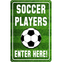image-CIFbuy Soccer Metal Wall Hooks - 8"x12" Bedroom Decor