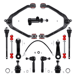 image-13pcs Control Arms Kit PU Bushings for Chevy Silverado GMC Sierra 1500 4WD