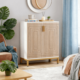 image-Shoe Storage Cabinet - Minimalist Design, 31.5"x15"x37.4"