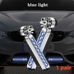 image-2Pcs No Need External Power Supply Wind Energy Day Light LED Car DRL Led Daytime Running Light Lamp Strip RGB Motorcycle Stying