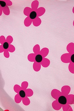 image-Floral Print Ruffled Sleeve Blouse - Pink Pinstripe - Sizes Available