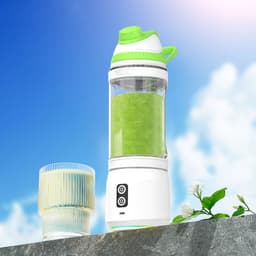 image-Portable USB Juicer Cup - 800ml 250W Two-Way Cutting
