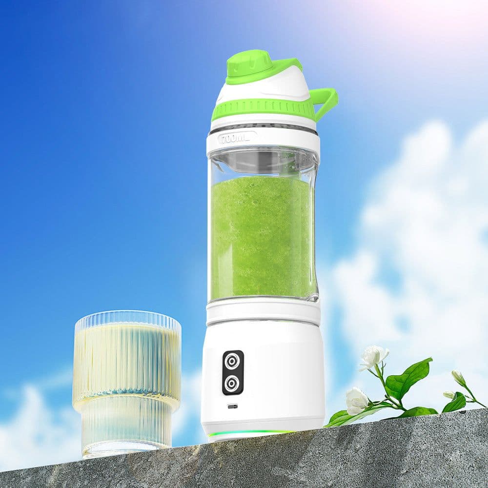 image-Portable USB Juicer Cup - 800ml 250W Two-Way Cutting