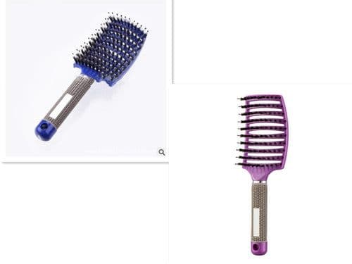 image-Bristle Hair Brush - Detangler Massage Comb