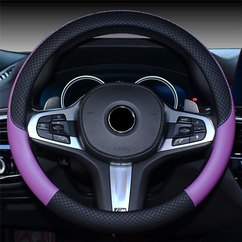image-Car Steering Wheel Cover Non Slip Grip Cover