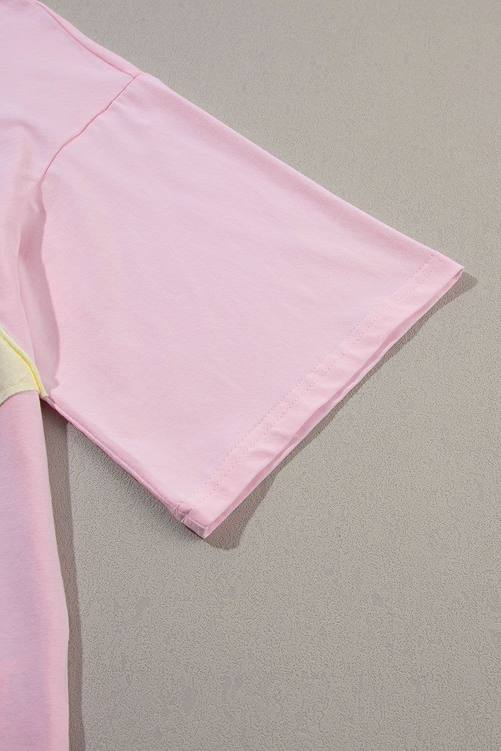 image-Moonlight Jade Colorblock Star Patched Half Sleeve Tee