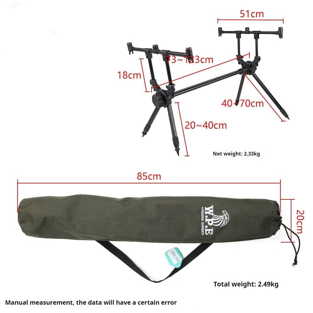image-Fishing Rod Bracket Aluminum Alloy Main Body Quick And Portable Installation Fishing
