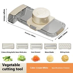 image-2in1 Multifunctional Vegetable Cutter For Cutting And Draining Vegetables Sturdy Food Chopper Convenient Dicer Kitchen Gadget