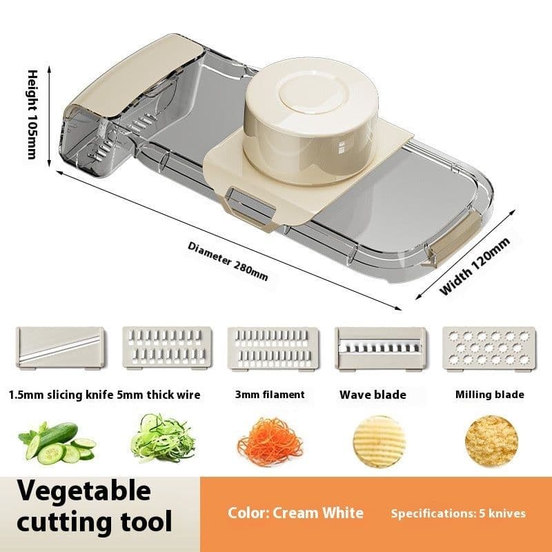 image-2in1 Multifunctional Vegetable Cutter For Cutting And Draining Vegetables Sturdy Food Chopper Convenient Dicer Kitchen Gadget