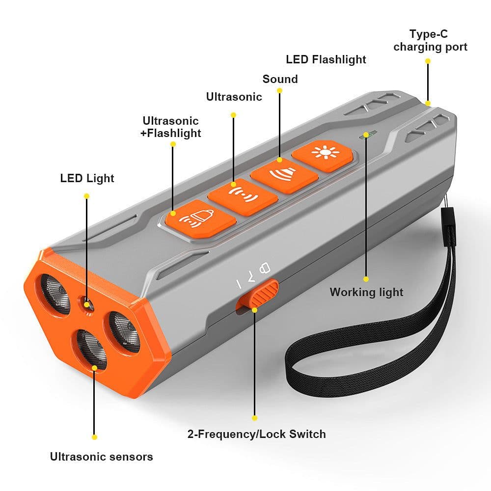 image-Creative Home Lighting Three Head Ultrasonic Dog Trainer