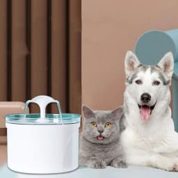 image-Pet Dog Cat Water Fountain Electric Automatic Water Feeder
