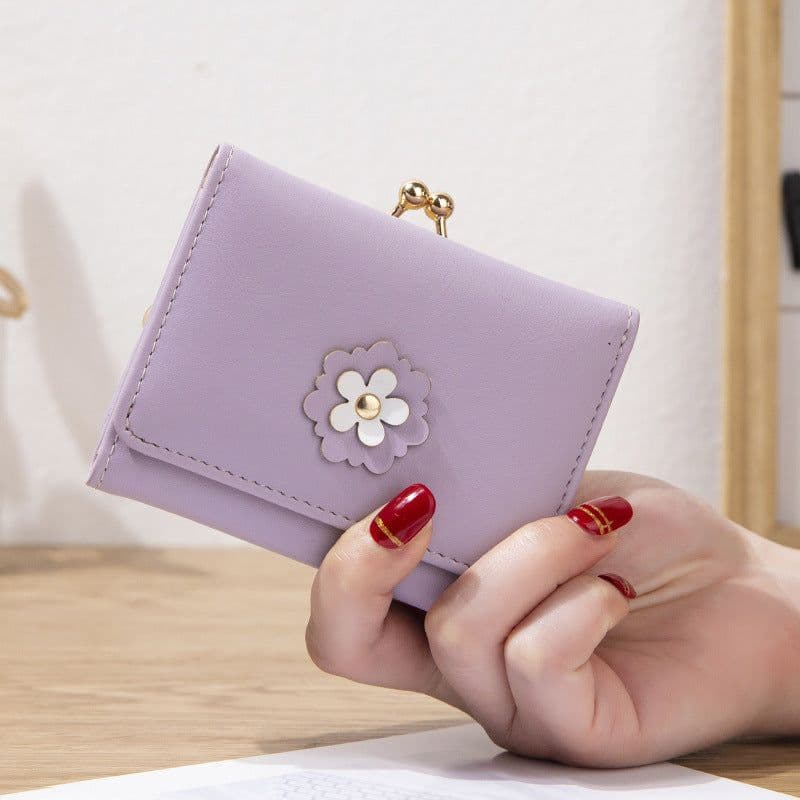 image-Women's Short Casual Simple Mini Student Cute Animal Kitten Wallet