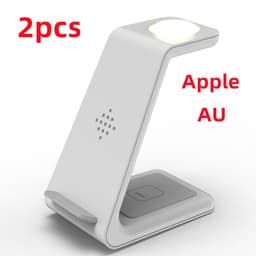 image-3 In 1 Fast Charging Station Wireless Charger Stand Wireless Quick Charge Dock For Phone Holder