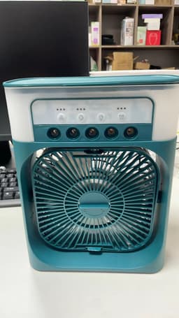 image-Cross-border new small air cooler five-hole spray fan usb desktop humidification air conditioning cooling fan cooler fan
