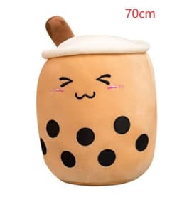 image-Cute Fruit Drink Plush Stuffed Soft Strawberry Milk Tea Plush Boba Tea Cup Toy Bubble Tea Pillow Cushion Kids Gift