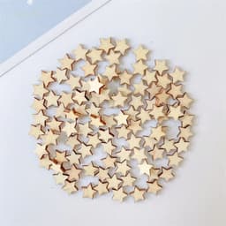 image-50Pcs DIY Natural Wooden Chip Santa Claus Christmas Tree Hanging Ornaments Pendant Kids Gifts Snowman Tree Shape Xmas Decoration