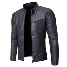 image-New European And American Men's Motorcycle Leather Jackets