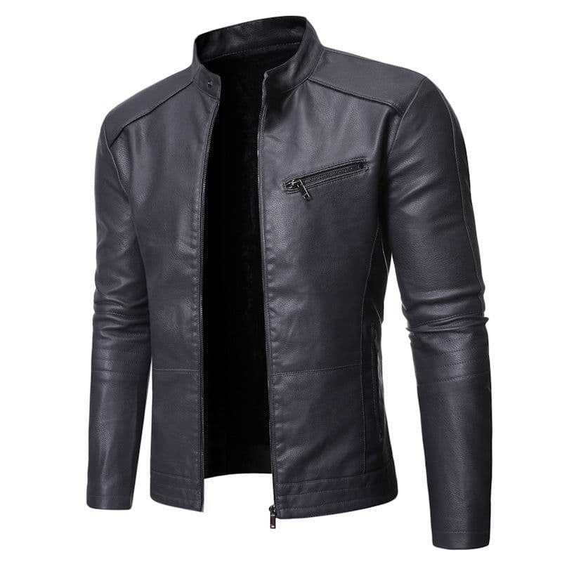 image-New European And American Men's Motorcycle Leather Jackets