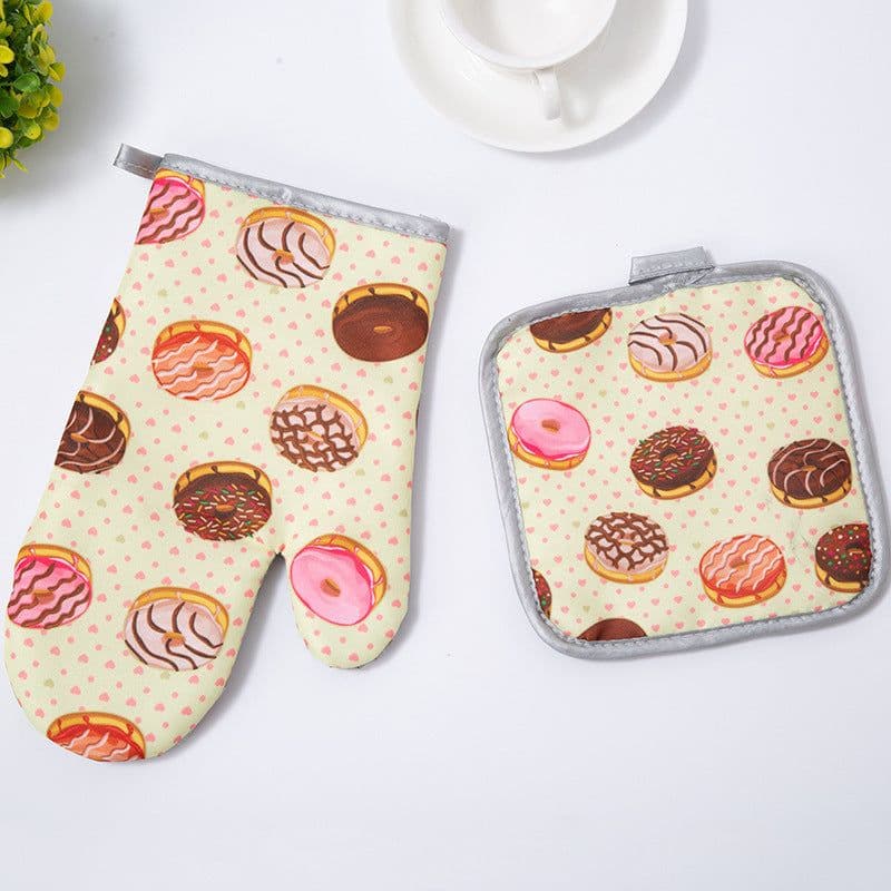 image-Kitchen Baking Microwave Gloves Baking Oven Special Use Anti-scald And High Temperature Resistant Heat Insulation Gloves