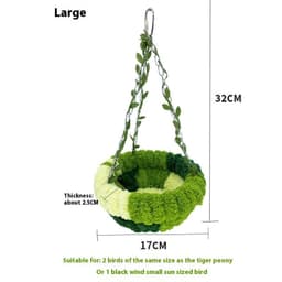 image-Forest Style Hammock Plush Hammock Bird Nest