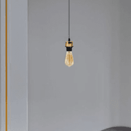 image-10 Pack Industrial French Gold Pendant Light, Lampshade Addable E27 Lamp Holder Light, E27 UK Holder Set With PVC Cable.