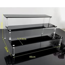 image-Acrylic Display stand for Amiibo Funko POP Figures,Cupcake Cosmetic Nail Polish Clay Figurine Jewelry for Display Stand Riser