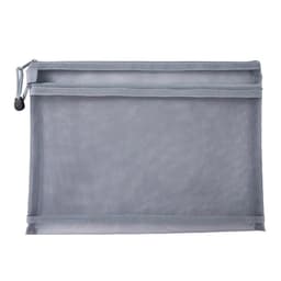 image-Transparent Waterproof Mesh Zipper Pouch Document Bag A4 Size File Folders for School Office Supplies Pencil Case Storage Bags