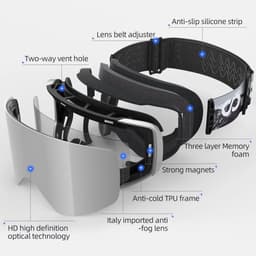 image-COPOZZ Professional Winter Ski Goggles Magnetic Quick-Change Double Layers Anti-Fog Snowboard goggles Men Women Ski Equipment