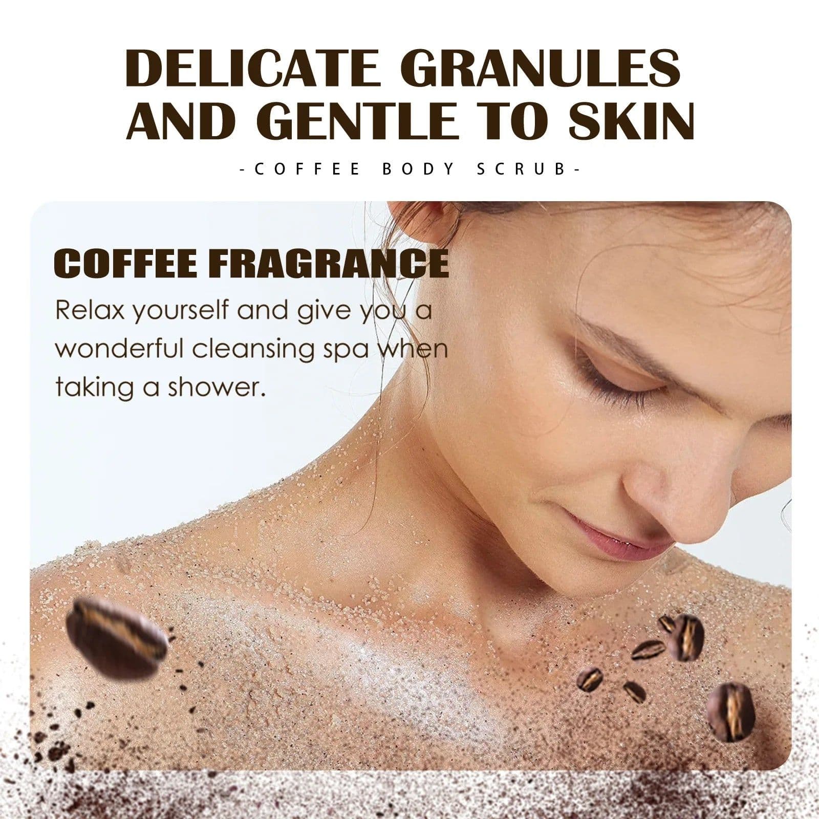 image-Exfoliating Body Scrub Cream Pores Cleansing Soften Cutin Nourish Moisturize Remove Melanin Rough Dead Skin Remover Shower Scrub