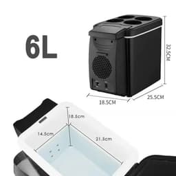image-12V 6L Car Freezer Mini Freezer Portable Auto Refrigerator Outdoor Refrigerator Auto Refrigerator Car Heater Cooler
