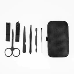 image-7/10/12/18/20/24PCS Set Professional Manicure Set Kits Stainless Steel Fingernail Toenail Clippers Set with Leather Portable