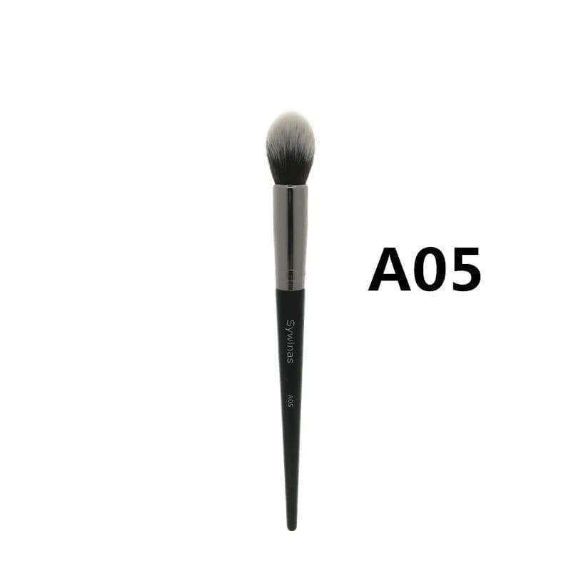 image-Sywinas Fan Brush Highlighter Soft Face Beauty Painting Powder Foundation Blush bronzer Blending Makeup Brushes