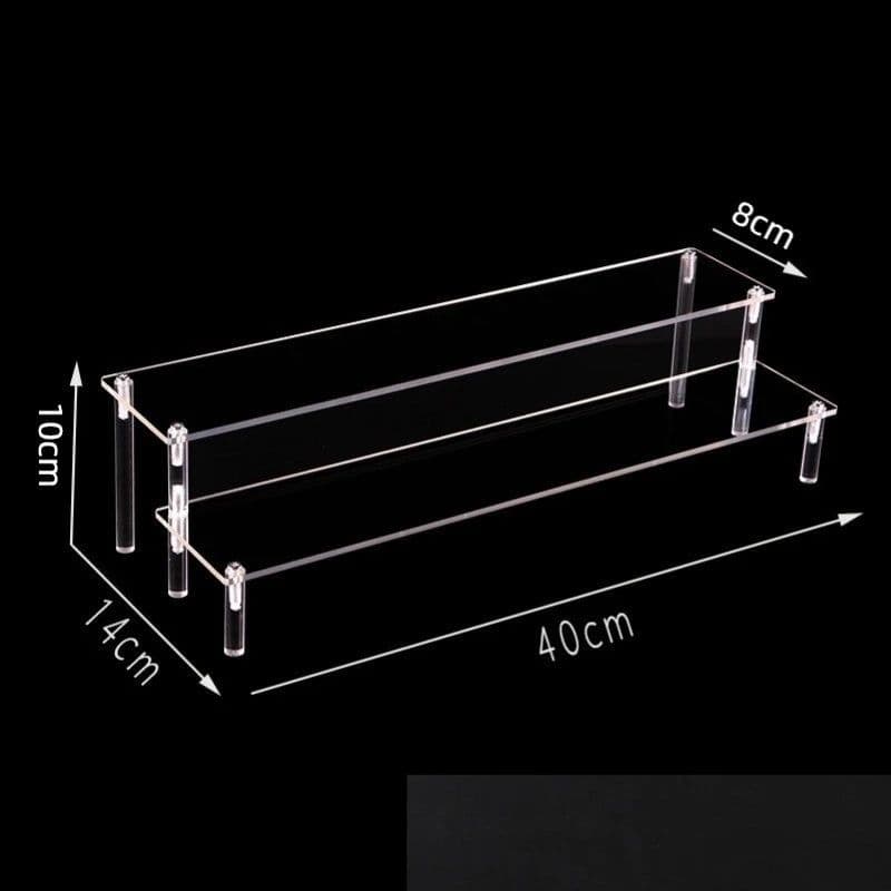 image-Acrylic Display stand for Amiibo Funko POP Figures,Cupcake Cosmetic Nail Polish Clay Figurine Jewelry for Display Stand Riser