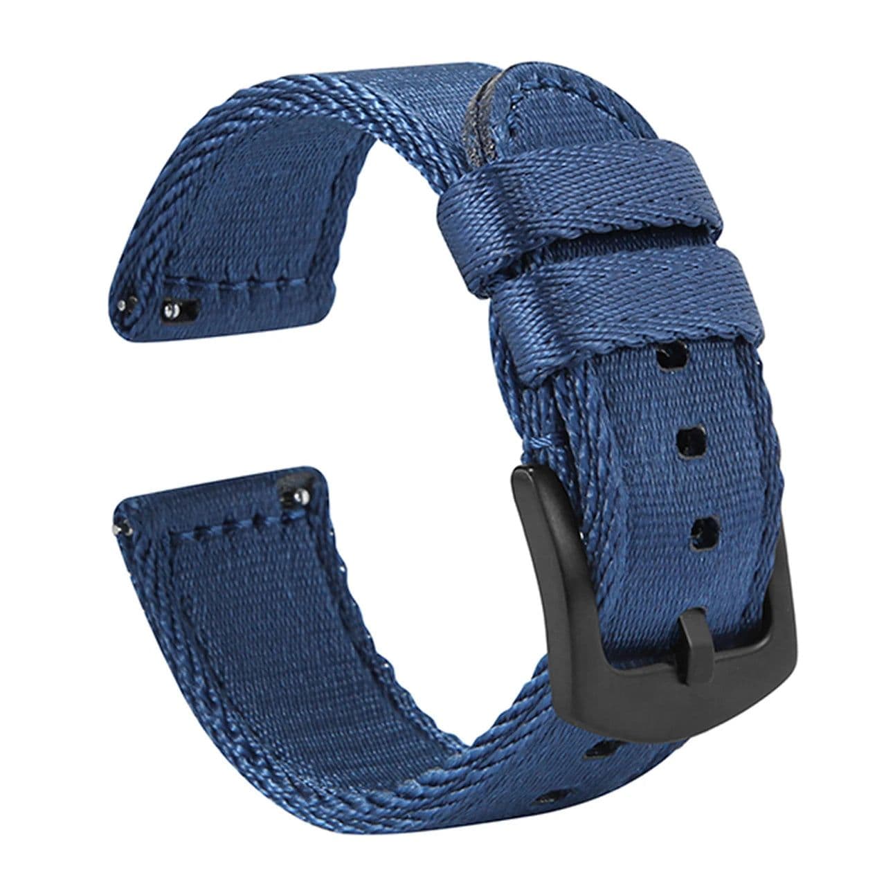 image-Premium Smooth Nylon Watch Strap 18mm 20mm 22mm Woven Nylon Seatbelt Watchband Quick Release Replacement Wristband for Seiko