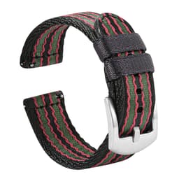 image-Premium Smooth Nylon Watch Strap 18mm 20mm 22mm Woven Nylon Seatbelt Watchband Quick Release Replacement Wristband for Seiko