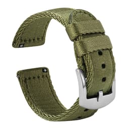 image-Premium Smooth Nylon Watch Strap 18mm 20mm 22mm Woven Nylon Seatbelt Watchband Quick Release Replacement Wristband for Seiko
