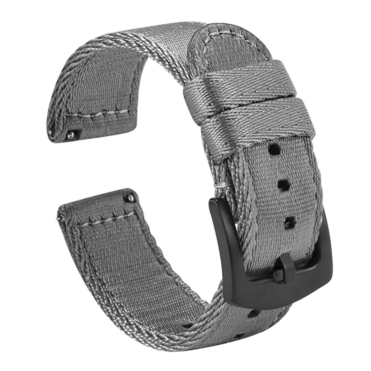 image-Premium Smooth Nylon Watch Strap 18mm 20mm 22mm Woven Nylon Seatbelt Watchband Quick Release Replacement Wristband for Seiko