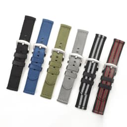 image-Premium Smooth Nylon Watch Strap 18mm 20mm 22mm Woven Nylon Seatbelt Watchband Quick Release Replacement Wristband for Seiko