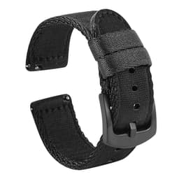 image-Premium Smooth Nylon Watch Strap 18mm 20mm 22mm Woven Nylon Seatbelt Watchband Quick Release Replacement Wristband for Seiko