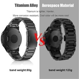 image-22 26mm Titanium Alloy Band for Garmin Fenix 6X Pro/6X/5X/5X Plus/7X Watchband for Tactix 7/Descent MK2/Instinct 1/2 Bracelet