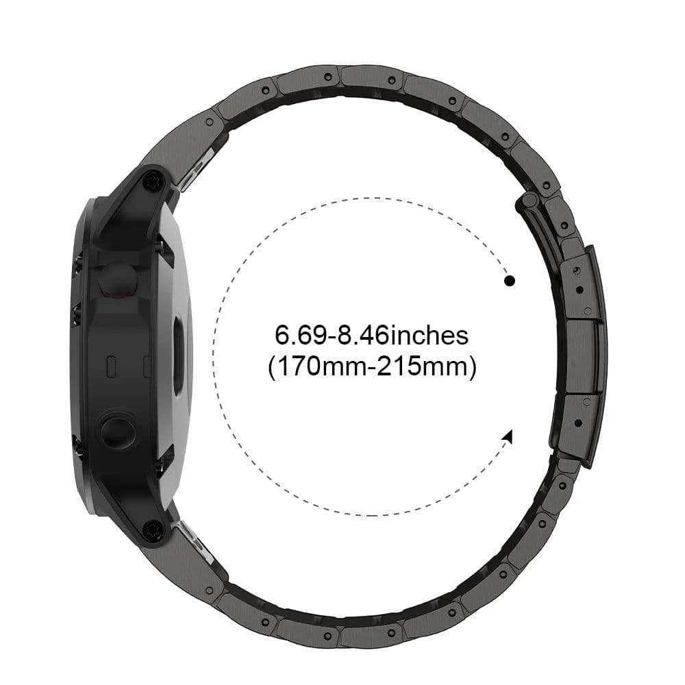 image-22 26mm Titanium Alloy Band for Garmin Fenix 6X Pro/6X/5X/5X Plus/7X Watchband for Tactix 7/Descent MK2/Instinct 1/2 Bracelet