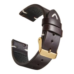 image-New Oil Wax Leather Watch Strap 18mm 19mm 20mm 22mm Vintage Watch Band Black Blue Brown Available Handmade Watchband Accessories