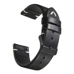 image-New Oil Wax Leather Watch Strap 18mm 19mm 20mm 22mm Vintage Watch Band Black Blue Brown Available Handmade Watchband Accessories