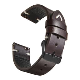 image-New Oil Wax Leather Watch Strap 18mm 19mm 20mm 22mm Vintage Watch Band Black Blue Brown Available Handmade Watchband Accessories