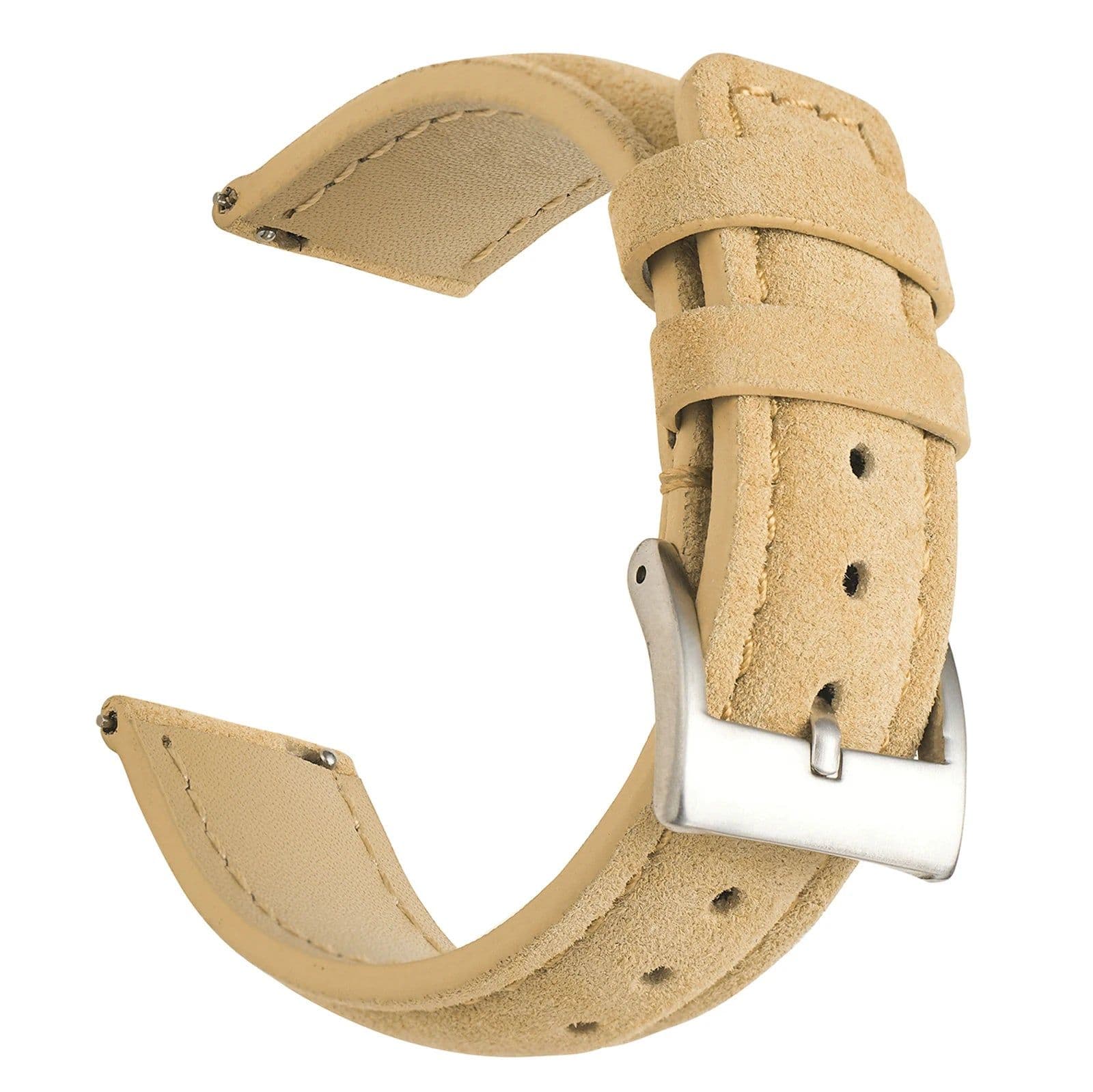image-Suede Leather Watch Strap 18mm 19mm 20mm 22mm Band Vintage Handmade Watchband Grey Brown Replacement Belts For Watch Accessories
