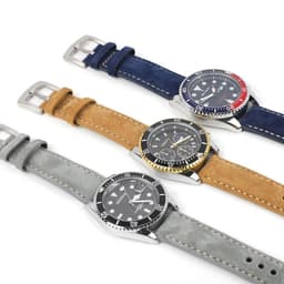 image-Suede Leather Watch Strap 18mm 19mm 20mm 22mm Band Vintage Handmade Watchband Grey Brown Replacement Belts For Watch Accessories