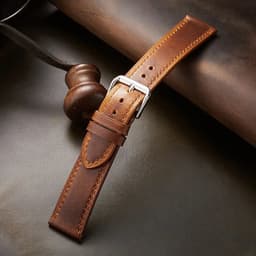 image-New Italian Style Genuine Leather Watch Strap Retro Oil Wax Skin Ultra-thin Quality Business Watchbands 18/19/20/21/22mm