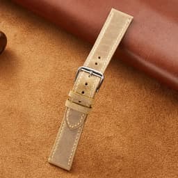 image-New Italian Style Genuine Leather Watch Strap Retro Oil Wax Skin Ultra-thin Quality Business Watchbands 18/19/20/21/22mm